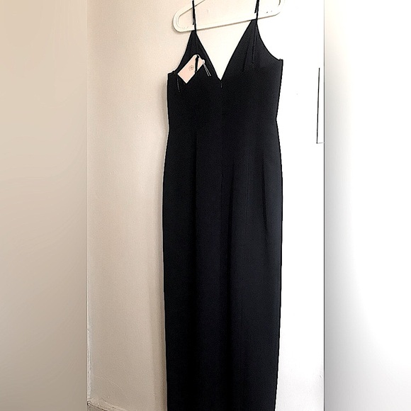 WAYF Navy Slitted Maxi Dress - Picture 3 of 10